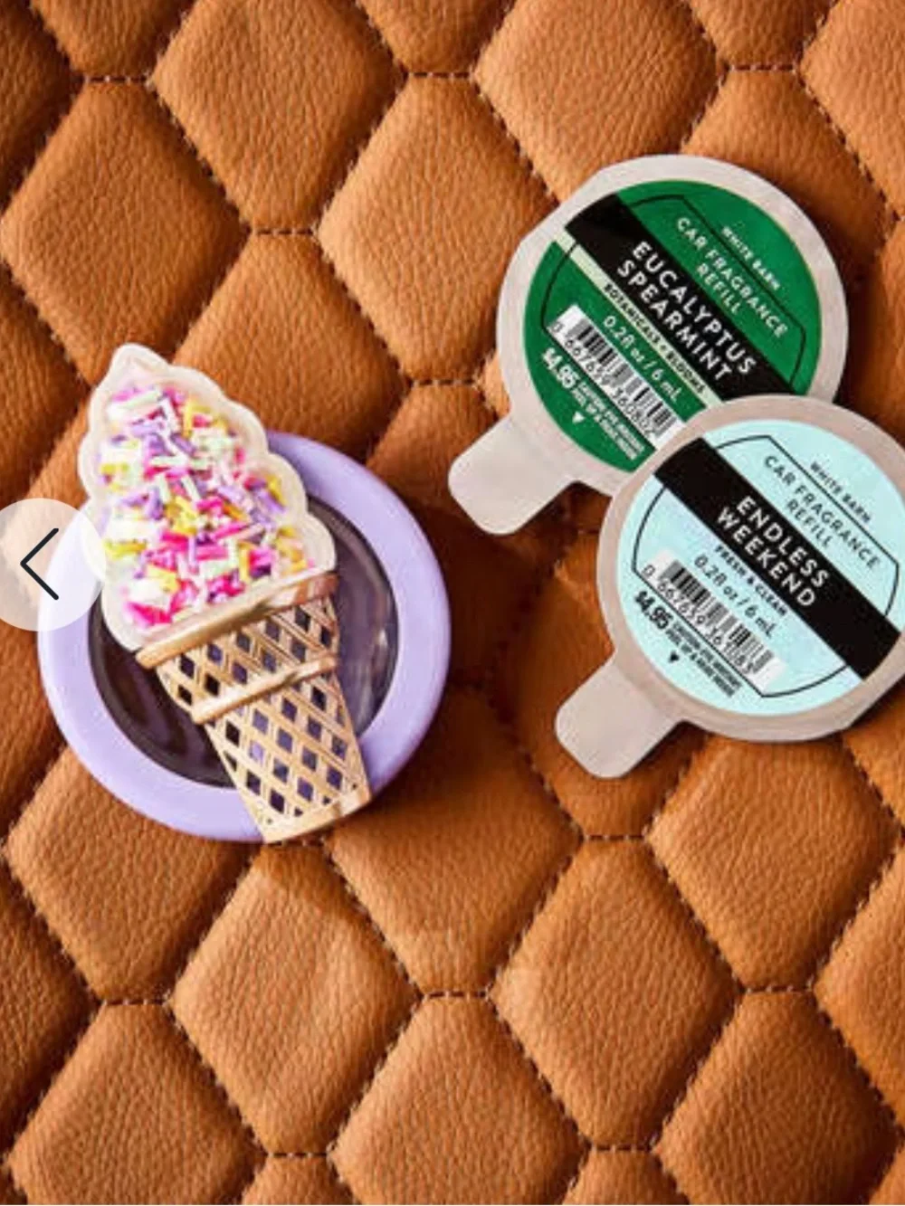 Bath & Body Works Soft Serve Cone Car Fragrance Holder - Purple
